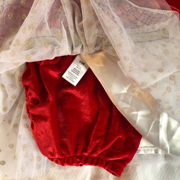 Disney Baby velour Minnie Mouse dress NEW 3/6 months - Picture 4 of 4